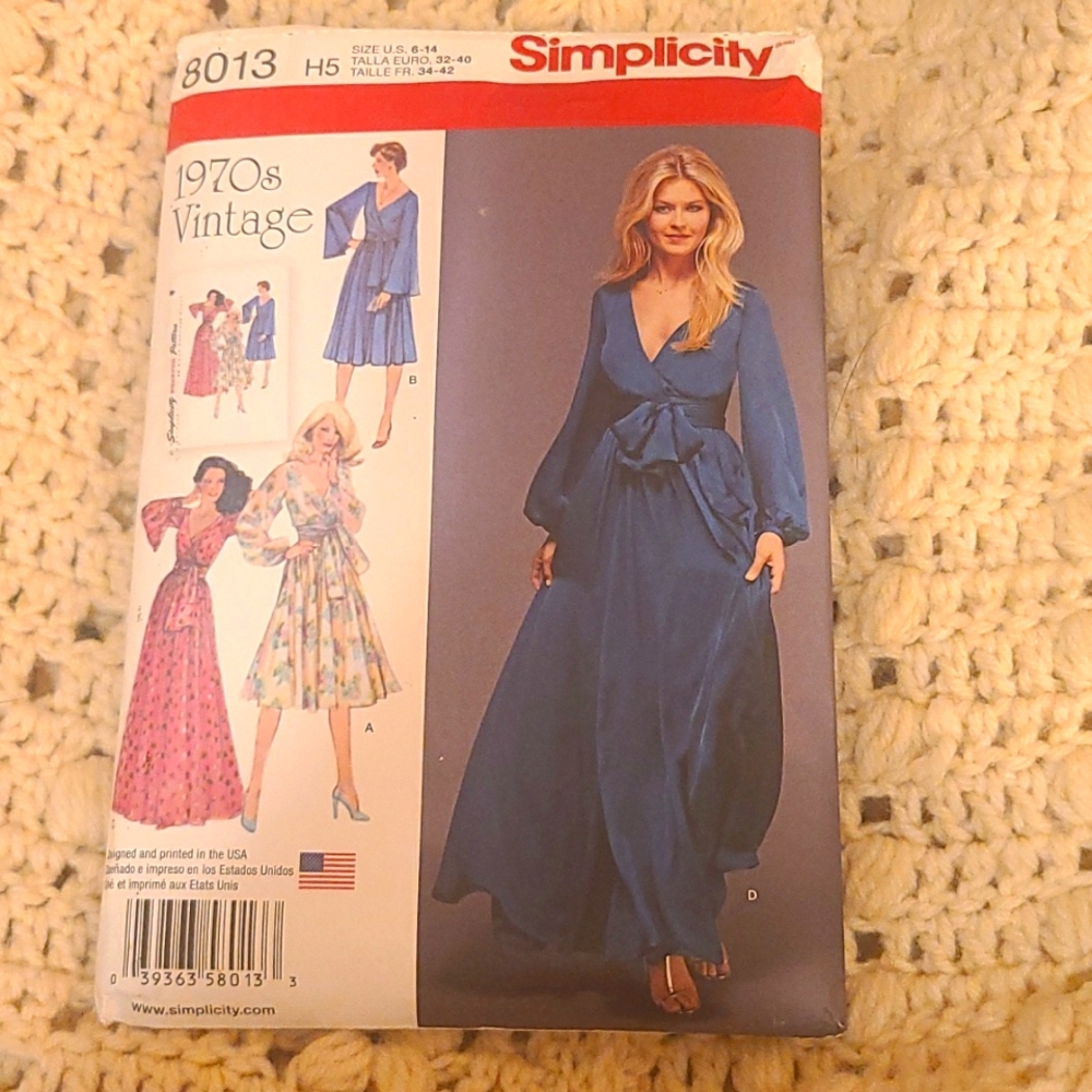 Vintage style sewing pattern